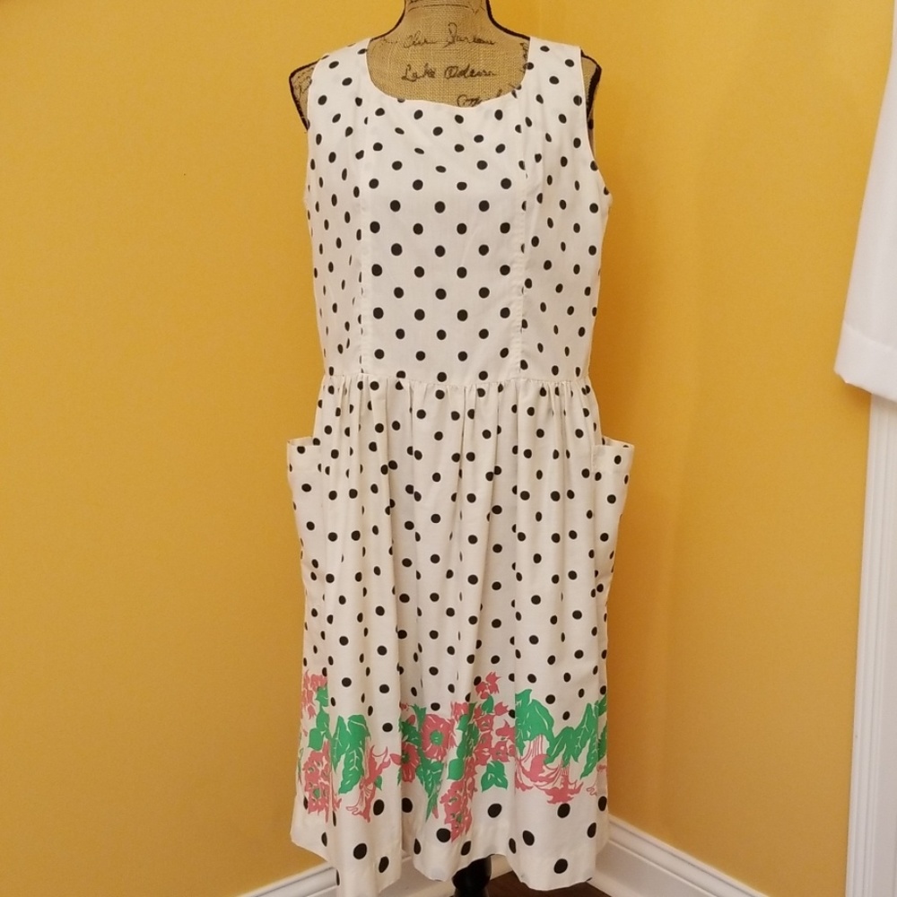 Ruth Clarage hand printed original Jamican dress